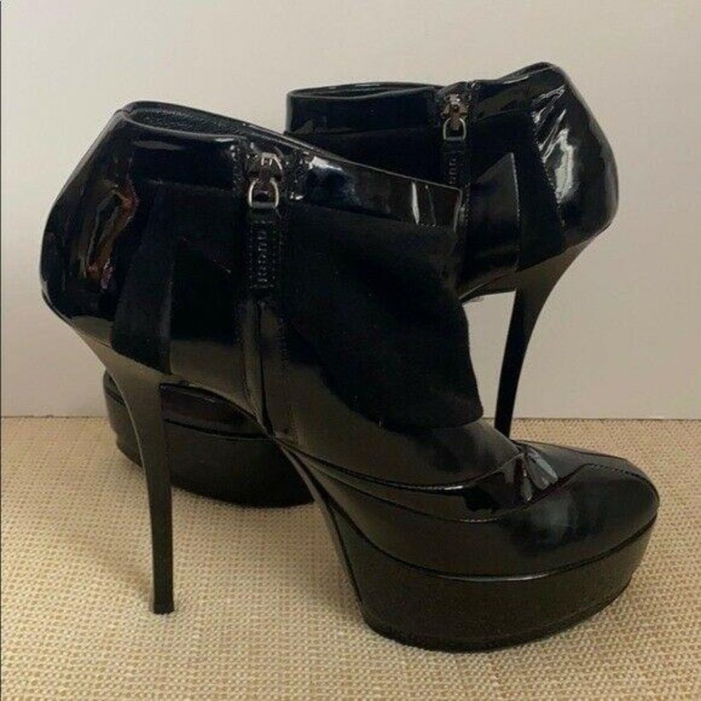 Authentic GUCCI Suede Leather Ankle Boots Sz 36.5
